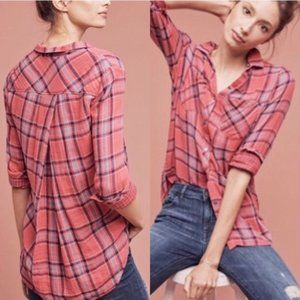 Anthropologie - Plaid Brecken Button-Down Top
